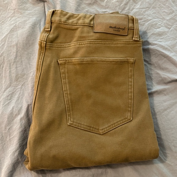 Original Weatherproof Vintage Pants Men's 36x30‎ Brown Fleece Lined Regular Fit - Picture 1 of 8